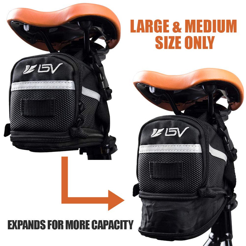 BV Bicycle Strap-On Bike Saddle Bag/Seat Bag/Cycling Bag Small - BeesActive Australia