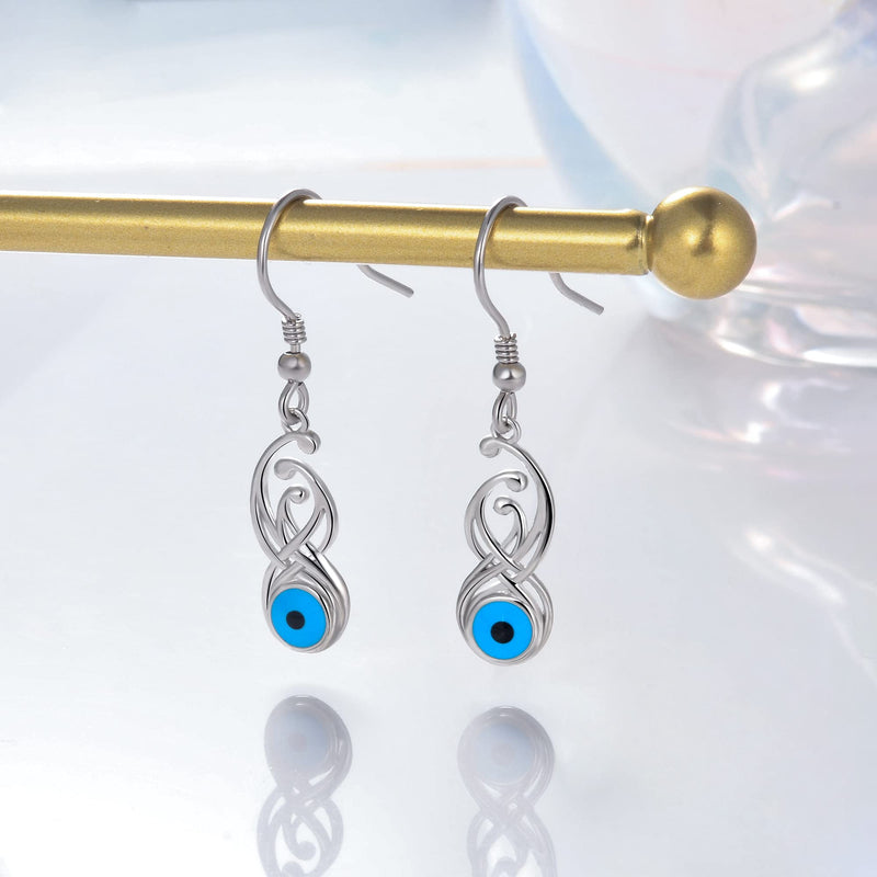 LINGBG JEWELRY Witch Broom Earrings 925 Sterling Silver Cross Earrings Infinity Earrings Skull Key Earrings for Women Chakra Earrings Feather Earrings Jewelry Gifts for Girls Friends 10# Earrings - BeesActive Australia