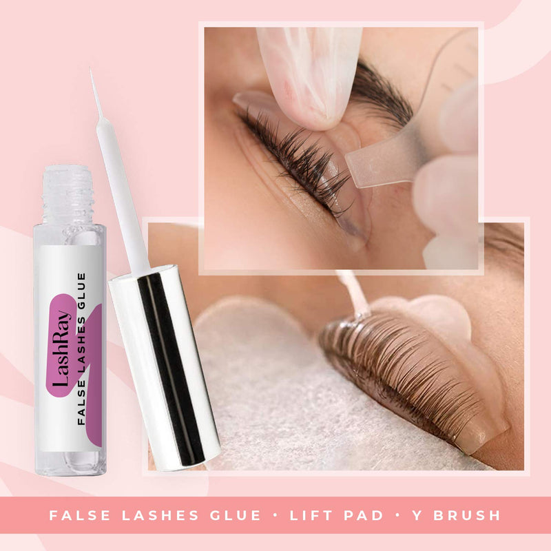 LashRay Lash Lift Kit Salon Quality Eyelash Perming Kit for Semi-Permanent Curling of Natural Lashes Includes Cleanser, Eye Pads, Lift Pads and Adhesive for Dramatic Looking Eyelashes - BeesActive Australia