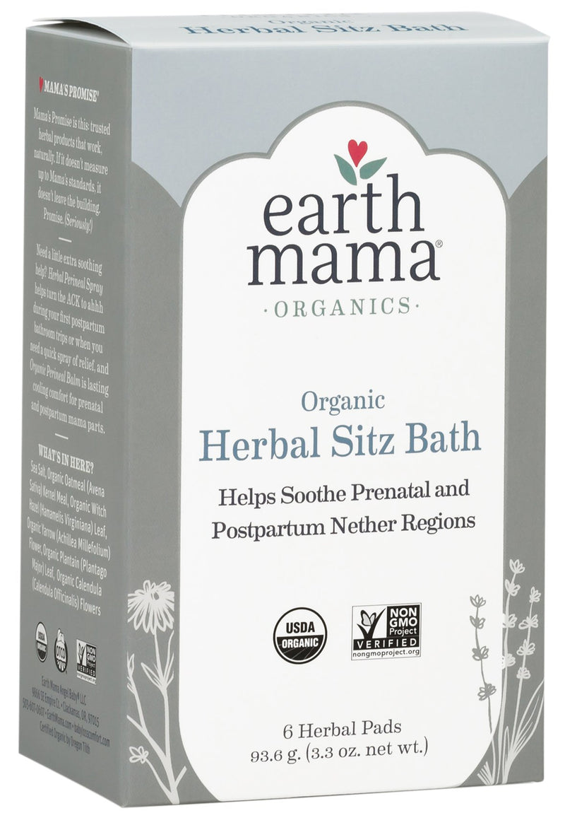 Organic Herbal Sitz Bath by Earth Mama | Soothing Soak for Pregnancy and Postpartum Care, 6-Count (2-Pack) - BeesActive Australia