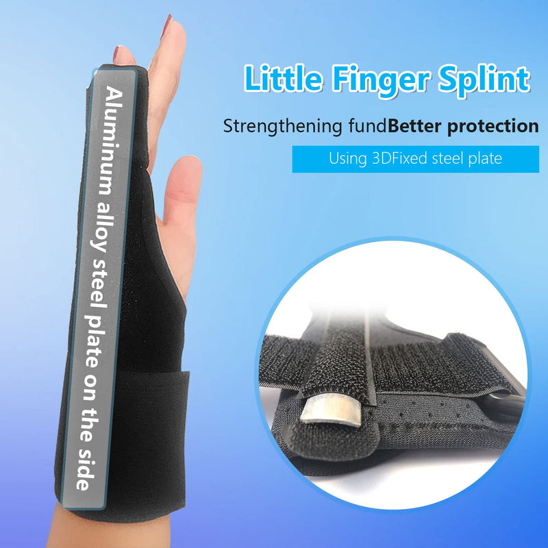 Powerful Breathable Finger Splints for Little Finger Broken Finger Arthritis Pinky Finger Splint - BeesActive Australia