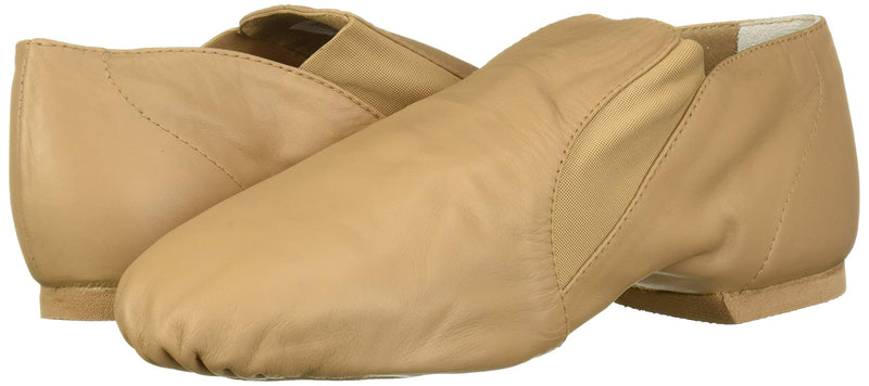 [AUSTRALIA] - Bloch Dance Women's Elasta Bootie Leather and Elastic Split Sole Jazz Shoe 5.5 Tan 