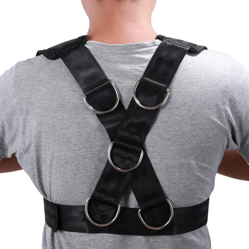 CLISPEED Fitness Sled Harness Workout Harness Exercise Speed Trainer with Pull Strap for Resistance Training - BeesActive Australia