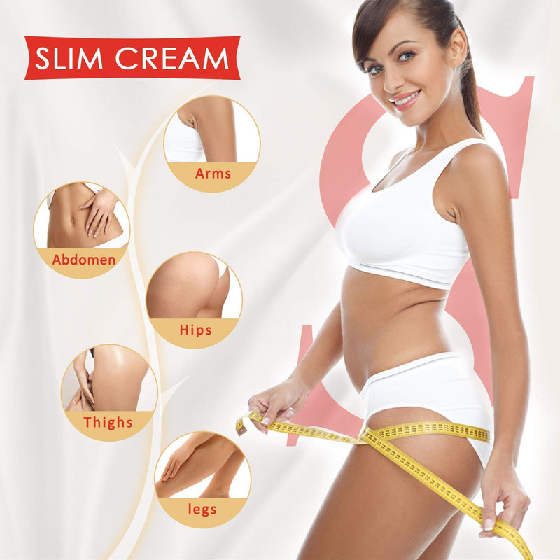 Hot Cream, 2 Pack Professional Cellulite Slimming & Firming Cream, Body Fat Burning Massage Gel, Slim Serum for Shaping Waist, Abdomen and Buttocks - BeesActive Australia