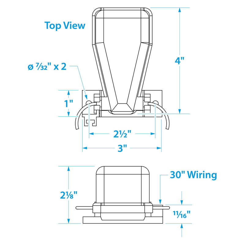 [AUSTRALIA] - Seachoice 19411 Universal Series Automatic Marine Bilge Pump Float Switch for 6V-32V, One Size 