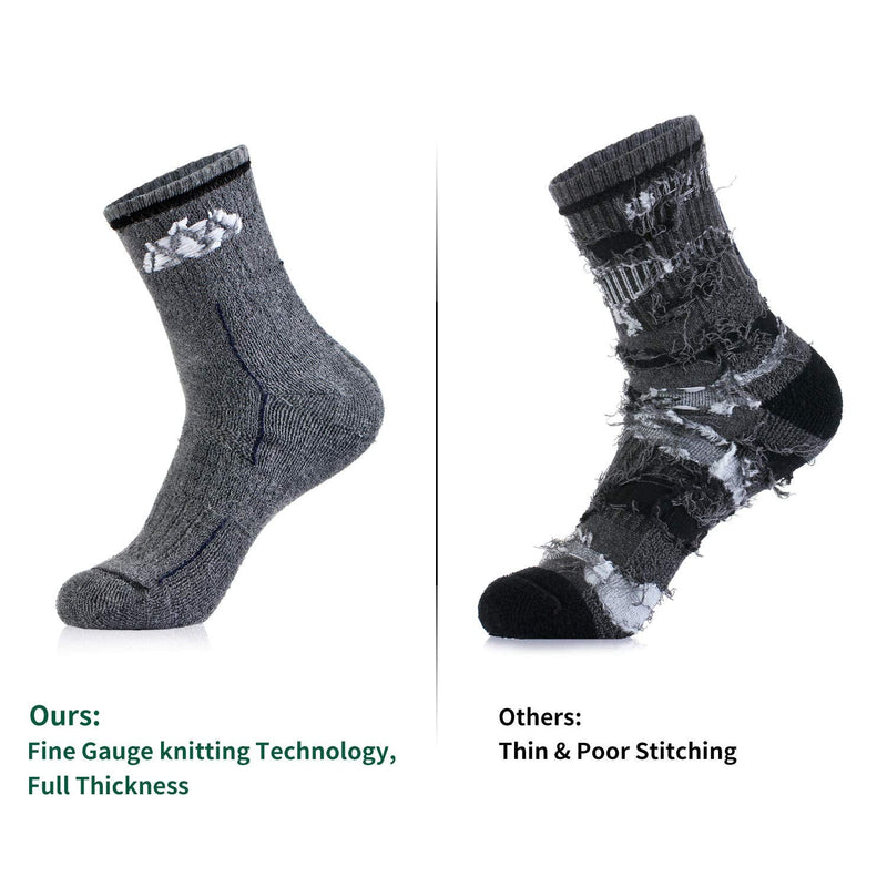 innotree 3 Pack Men's Full Cushioned Hiking Walking Socks, Quarter Crew Socks Men's Quarter - BeesActive Australia