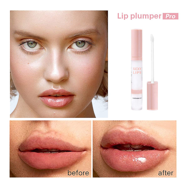 DAGEDA Lip Plumper, Natural Lip Plumper Enhancer and Lip Care Serum for Softer, Smoother, Plumper-looking Lips, Hydrating and Reduce Fine Lines Milky White - BeesActive Australia