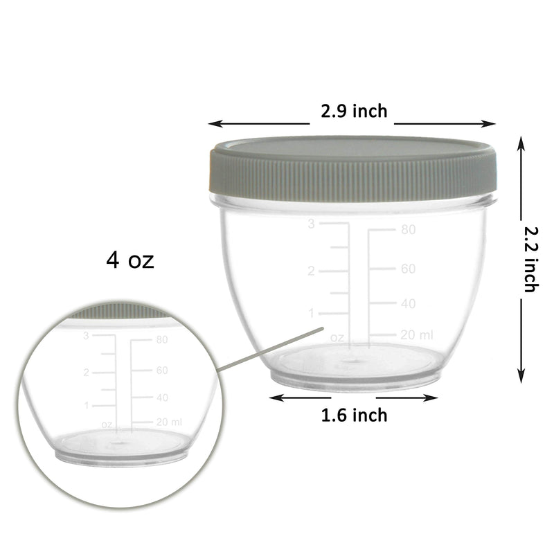 Youngever 18 Pack 120ML Baby Food Storage, Re-usable Baby Food Containers with Lids and Labels, 9 Urban Colors - BeesActive Australia
