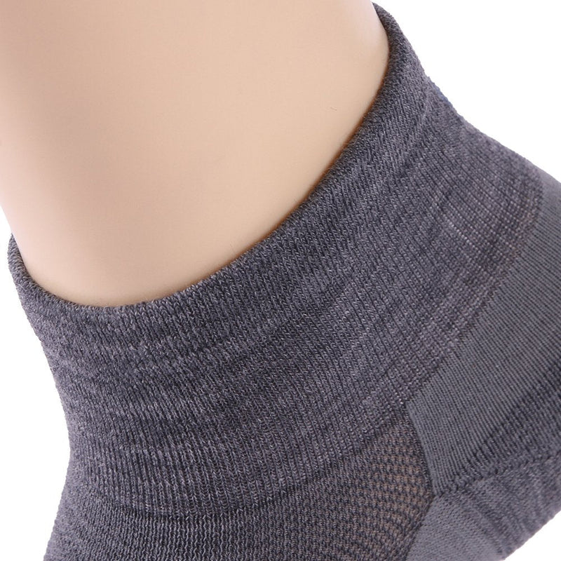 ZEALWOOD Merino Wool/Bamboo No Show/Ankle/Crew Athletic Socks Running Golf Tennis Hiking Socks,1/3 Pairs 3xgrey Quarter Large - BeesActive Australia