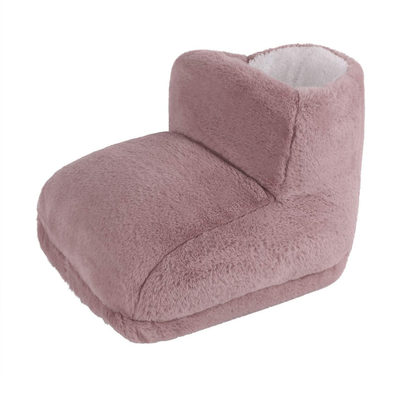 Heated USB Foot Warmer Large�Winter Warm Shoes�with Electric Detachable�Washable Heating Pad Comfort Faux Fur Plush�Lining for Women Men Home Bed Sofa Chair Office Cold Weather Perfect Relaxation Pink - BeesActive Australia
