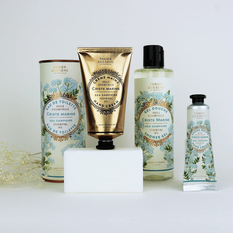 Panier des Sens - Shower Gel - Sea Samphire Body Wash Women & Men - With Shea Oil - Shower Lotion Made in France - Moisturizing Body Wash 96% Natural Ingredients - SLS Free - 8.45 Fl.oz/250ml 8.45 Fl Oz (Pack of 1) - BeesActive Australia