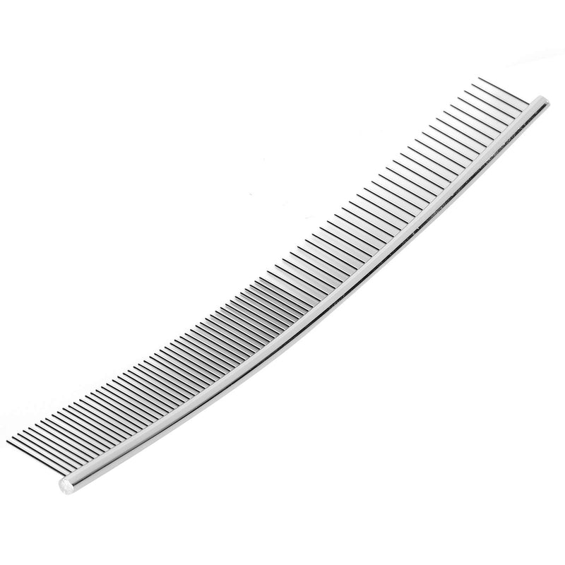 cersalt Pet Grooming Opening Knot Comb Curved Comb Pets Dogs Combs, Removal Brush Knot Comb Puppy for Pets Dogs Grooming Half thin and half dense, curved comb - BeesActive Australia