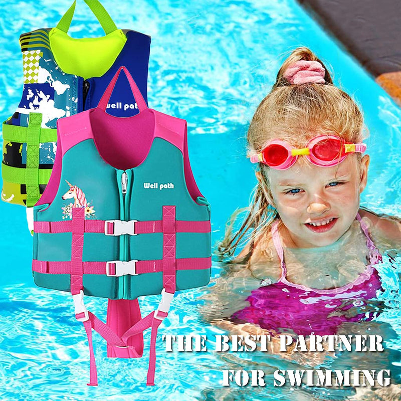 Kids Swim Vest- Swimming Vest for Child with Adjustable Safety Strap , Suitable for Age 1-9 Years Pink S/(1-3 Years) - BeesActive Australia