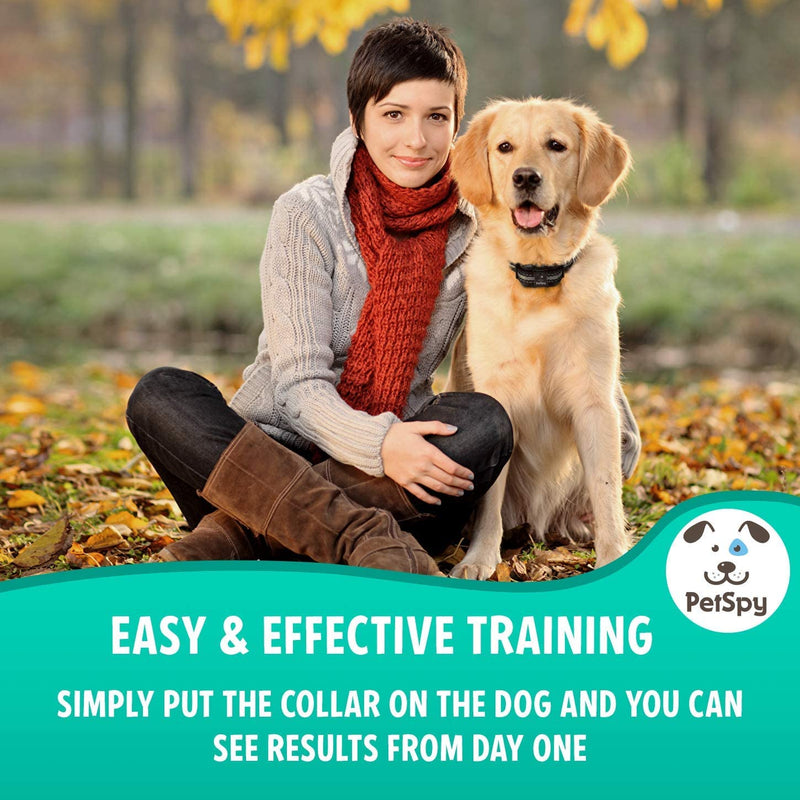 PetSpy Dog Bark Collar for No Barking Control Training w/3 Anti-Bark Modes Beep Vibration No Harm Shock IPx7 Waterproof for Small Medium Large Dogs - BeesActive Australia