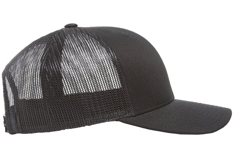YP Classics Retro Trucker Cap Black - BeesActive Australia