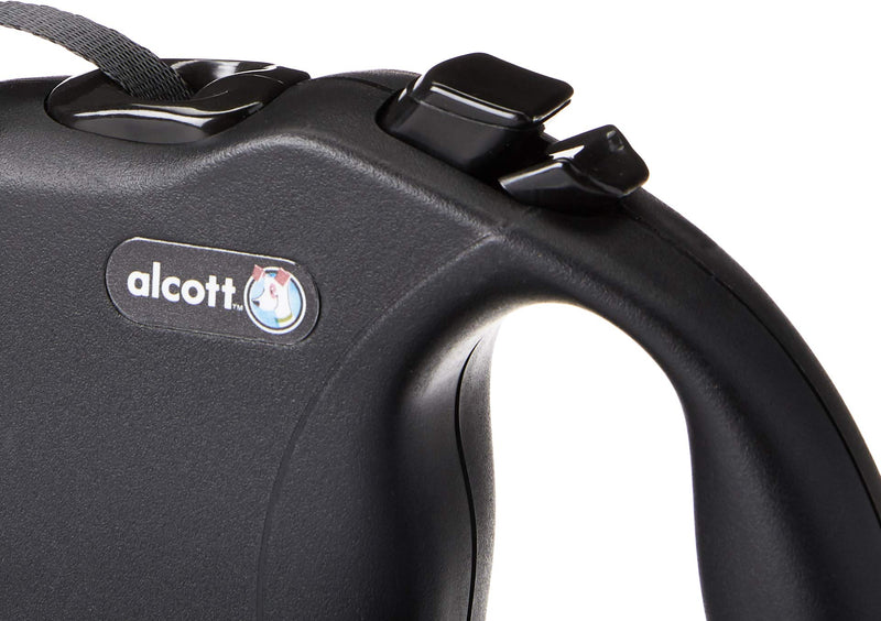 Alcott Wanderer Retractable Leash Small Black - BeesActive Australia