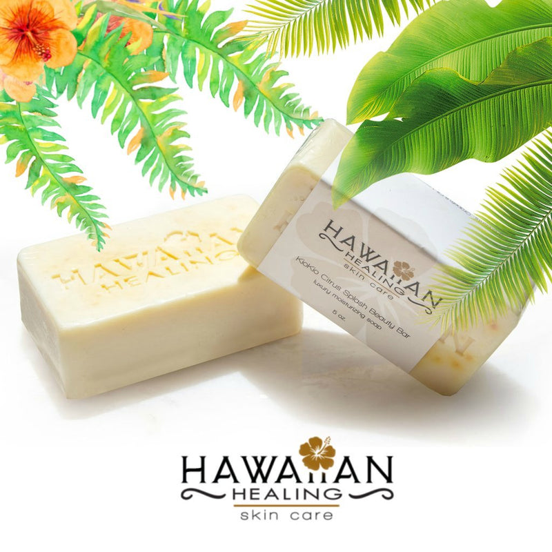 Hawaiian Healing Skin Care - Hand-Crafted & Moisturizing Kiokio Citrus Splash Beauty Bar Soap - BeesActive Australia