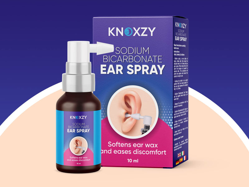 Knoxzy Sodium Bicarbonate Ear Spay, Ear Wax Remover for Clogged Ear Relief and Swimmer’s Ear – 10ml Pack of 1 - BeesActive Australia