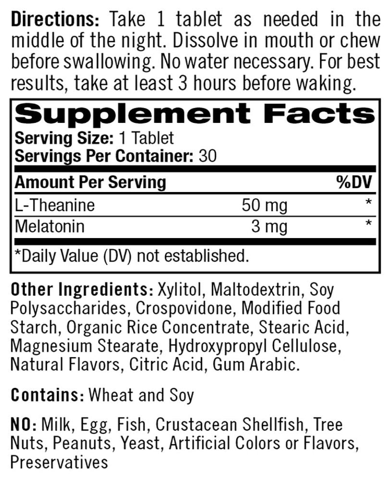 Natrol 3 a.m. Melatonin Sleep Aid, Lavender Vanilla Flavor, 30 Fast Dissolve Tablets 30 Count (Pack of 1) - BeesActive Australia