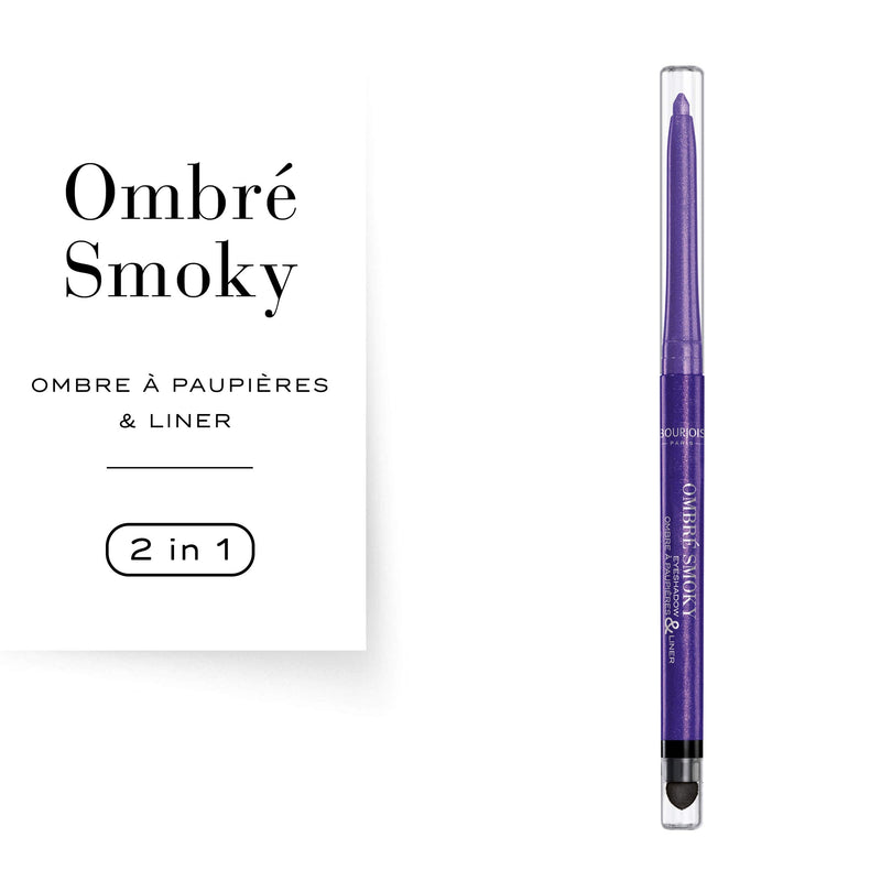Bourjois Ombre Smoky Eyeshadow and Eyeliner 3 Purple, .28g 003 Purple 0.28 g (Pack of 1) - BeesActive Australia