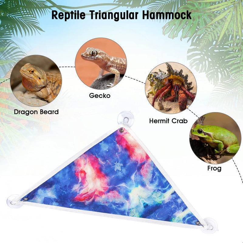 Bearded Dragon Hammock Reptile Lounger, Lizards Hammocks, Terrarium with Suction Cups Habitat Decor Hammock for Climbing Chameleon Hermit Crab Lizards Gecko - BeesActive Australia