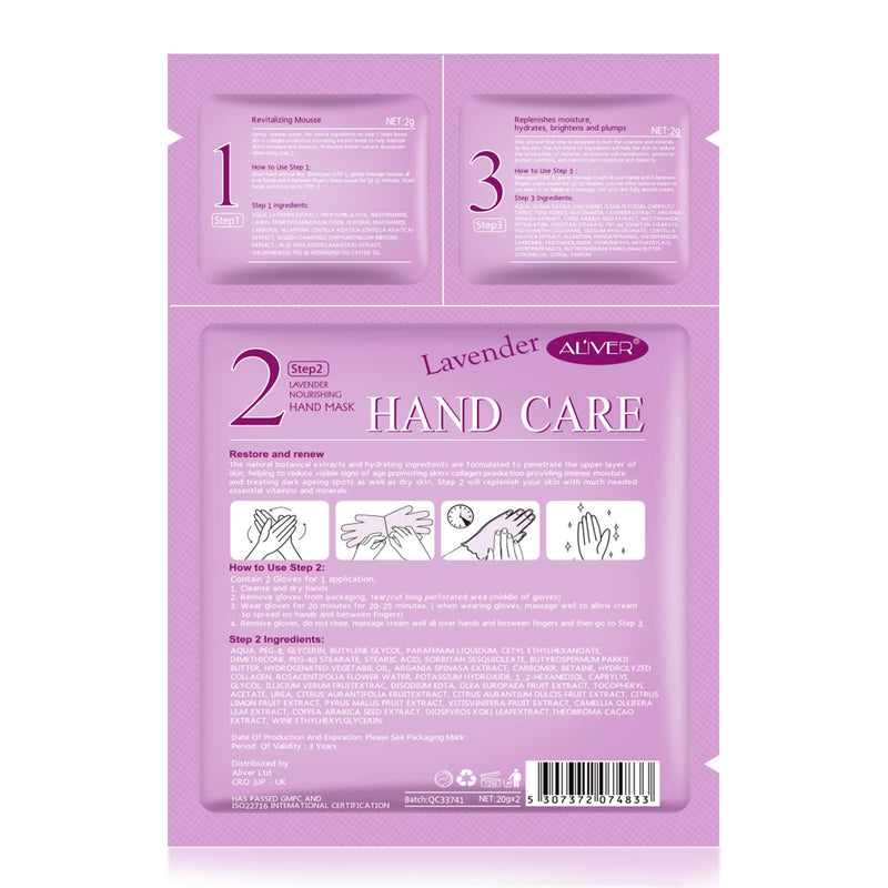 Hand Peel Mask 3 Pairs Hand Mask Multifunctional Moisturizing Gloves Hand Mask Gloves Dry Hand - Anti-Aging & Natural Skin Treatment Exfoliating Hand Peeling Mask Repair Dry Skin for Women & Men - BeesActive Australia