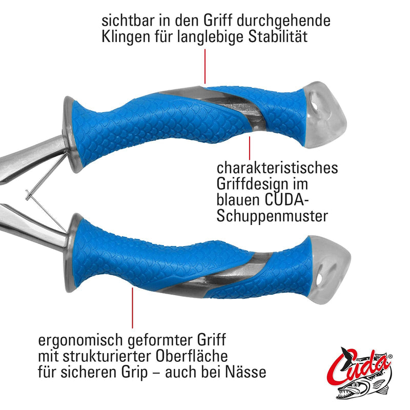 Cuda Long Needlenose Plier, Blue, 10.25" (18113) - BeesActive Australia