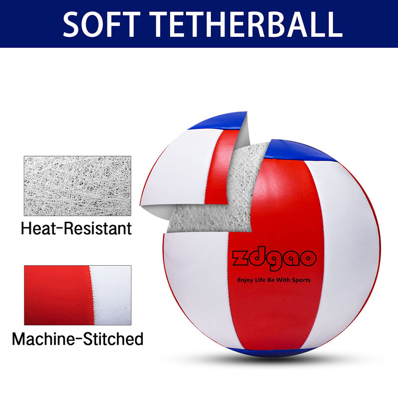 YDDS Tetherball Ball and Rope with Carabiner, Ball Pump with Needle, and Extra Rope for Replacement - BeesActive Australia