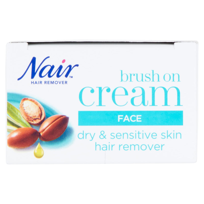 Nair Nourish Facial Brush-On - Hair Removal Cream for Face & Body - Ultra precision - for Dry & Sensitive Skin - with Argan Oil - 50ml - BeesActive Australia