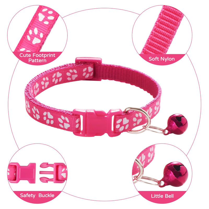 Puppy Collars with Bell-Adjustable Litter Collars Pups - Kitten Collar for Newborn pet Non-Breakaway A - BeesActive Australia