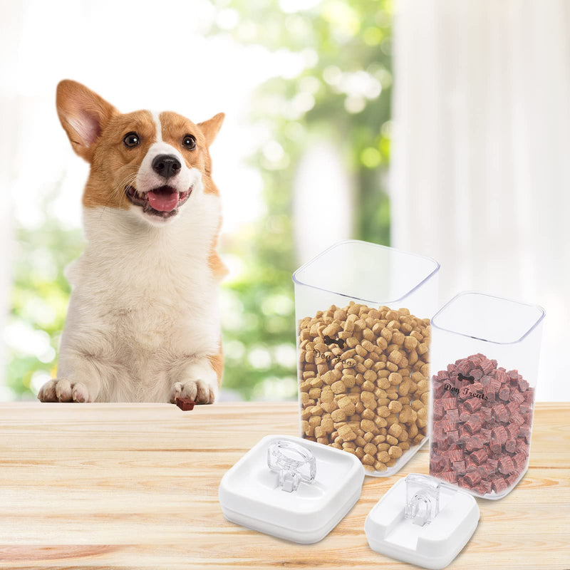 Dog Food and Treats Storage Container - Clear Plastic - Storage Canister Tins 2 Pack - BeesActive Australia