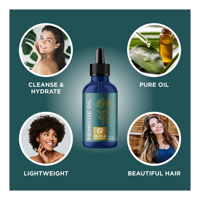 Pure Evening Primrose Oil for Skin - Cold Pressed Therapeutic Grade Face and Hair Oils for Skin Hydration - Use in DIY Skin Care to Moisturize Dry Flaky Skin and as a Carrier Oil for Essential Oils - BeesActive Australia