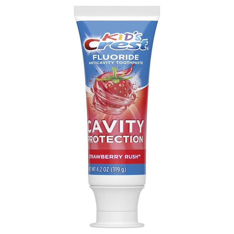 Crest Crest Kids Anticavity Cavity Protection Fluoride Toothpaste for Children Strawberry Rush, 4.2 Oz, - BeesActive Australia