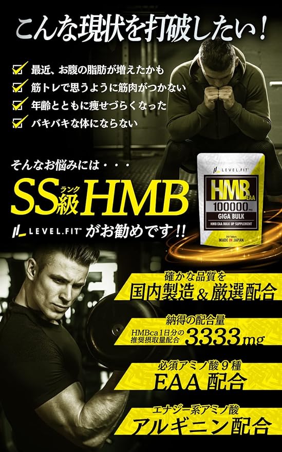 LEVEL.FIT HMB EAA Arginine Supplement 100000mg (Anti-doping certified) 360 tablets 1 bag - BeesActive Australia