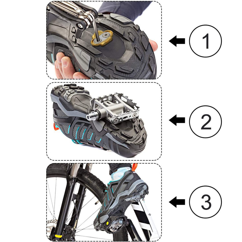 heyous Bike Cleats Bicycle Cleats Premium Pedal Cleats for Smarty, Eggbeater, Candy, Mallet Pedals - BeesActive Australia