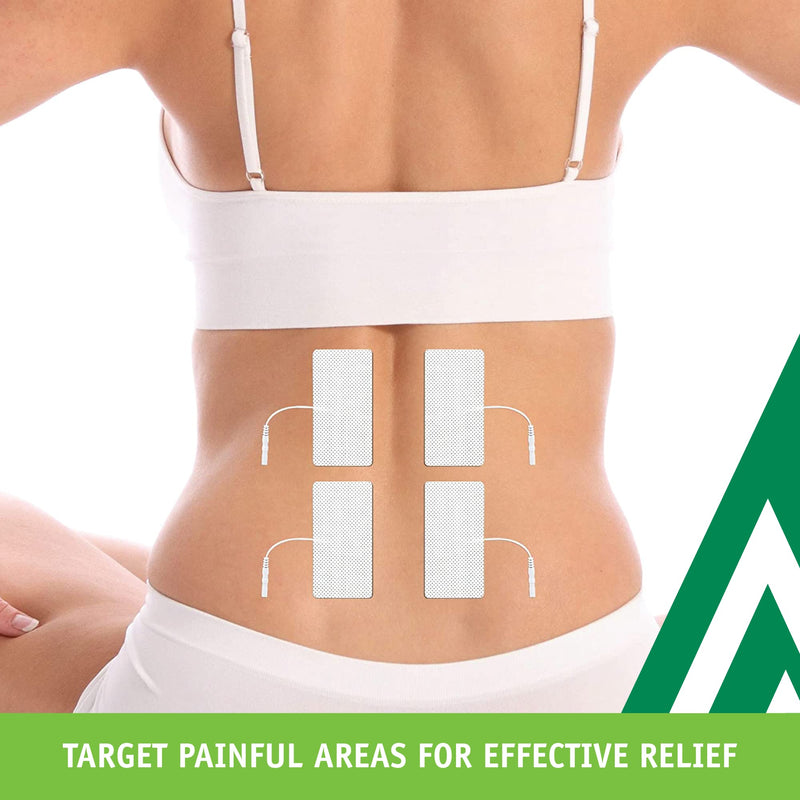 Med-Fit TENS Pads - self adhesive Pads 12 pads 5cm x 10cm - Universal Fit-Comes with placement chart - BeesActive Australia