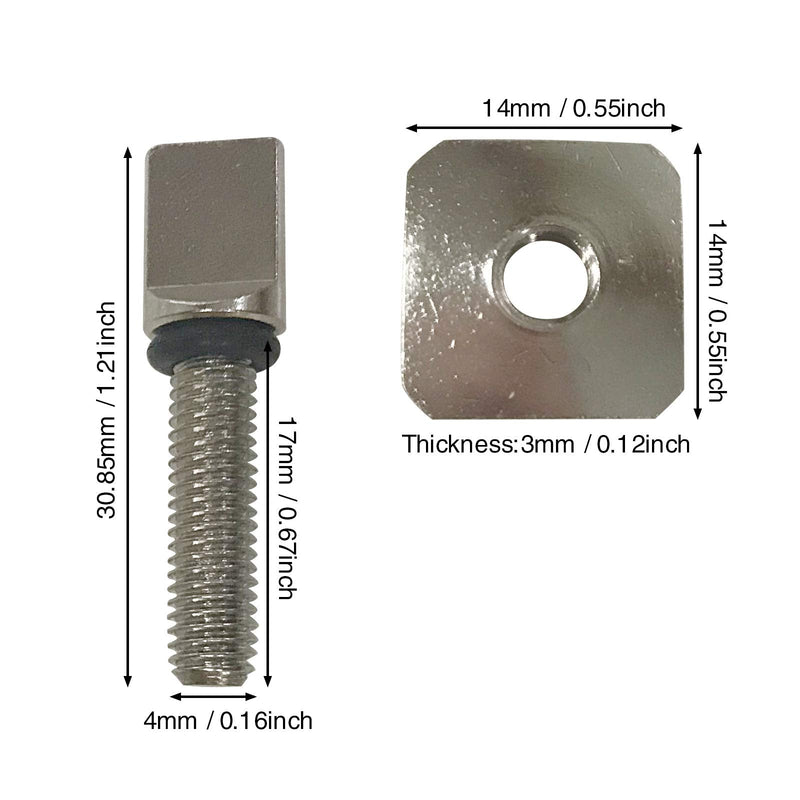 Rokia R 3PCS Stainless Steel Fin Screw—Professional Surfboard Paddleboard Accessories - BeesActive Australia