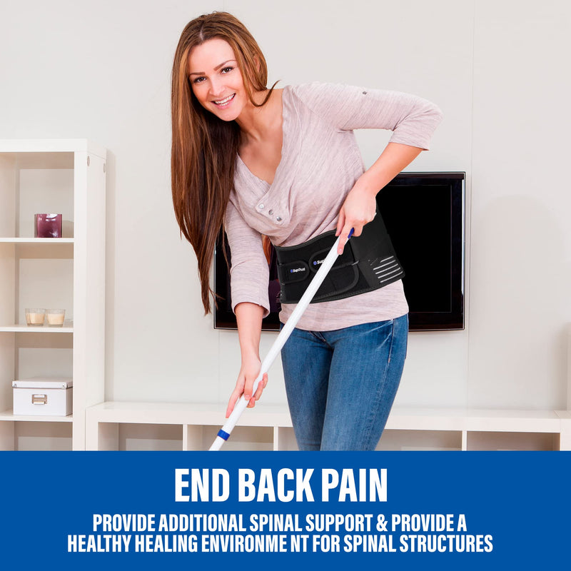 Back Brace for Women and Men, Lower Back Pain Relief, Lower Back Support Belt for Women and Men, Sciatica Pain Relief, Lower Back Brace with 7 Stays and Dual Adjustable Straps, Breathable Waist Lumbar Support Brace, Fajas Para Hombres(L/XL, Waist 100-1... - BeesActive Australia