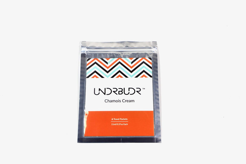 UNDRBUDR Chamois Cream, Anti-Chafe, Ultra Low Friction, Naturally Enriched, 6 Travel Packets - BeesActive Australia