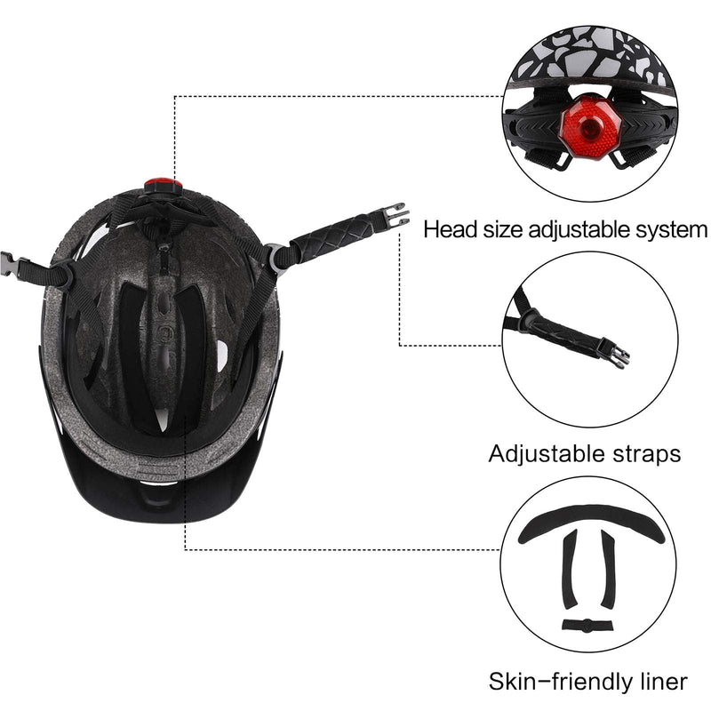 Kids Youth Bike Helmet, Adjustable Boys Girls Helmets from Children to Teen, CPSC Certified and Multi-Sport Bicycle Scooter Helmet, 50-57 cm Camouflage green 50cm-57cm/19.7''-22.4'' - BeesActive Australia