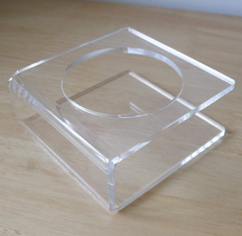 Clear Display Stand for Football Basketball Volleyball Soccer Ball, Acrylic Mineral Collection Holder - BeesActive Australia