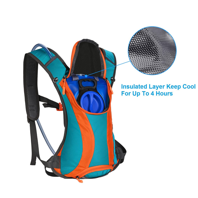 Roptat Hydration Backpack Pack with 2L Hydration Bladder - Lightweight Water Backpack Keeps Water Cool up to 4 Hours Pouch for Women Men Running Riding Biking Style10 - BeesActive Australia