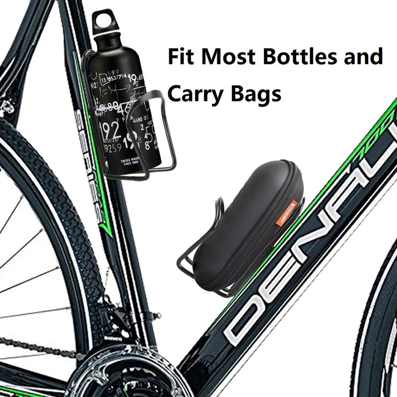 Bike Water Bottle Holder, Alloy Aluminum Lightweight Water Bottle Cages for Bike, 2 Pack Bicycle Water Bottle Holder Cages Brackets Bicycle Accessories Water Bottle Mount for MTB Bike Road Bike Black - BeesActive Australia