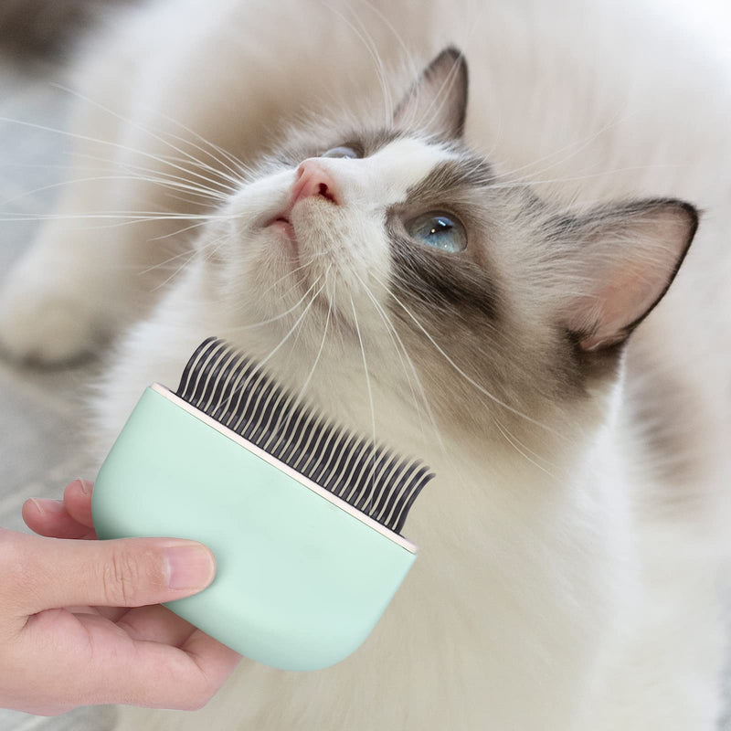 Aimondow Cat Comb, Cat Brush for Shedding and Grooming, Hair Removal Massaging Shell Comb for Cats Dogs Puppy Rabbit Bunny, Easy to Dematting Matted Fur Tangled Hair Undercoat, 2 PCS Green - BeesActive Australia