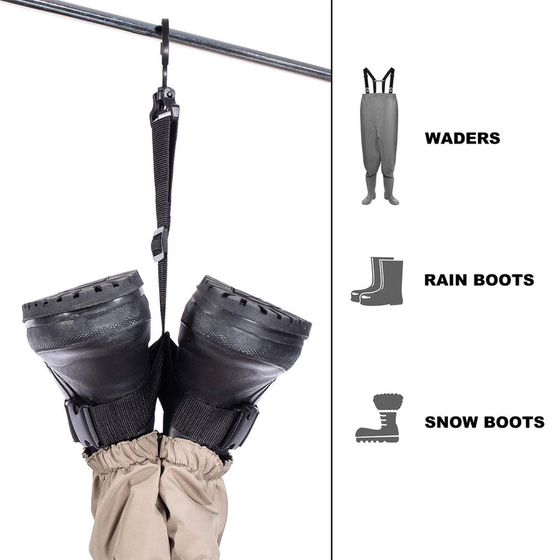 [AUSTRALIA] - Bassdash Fishing Wader Boot Hanger Adjustable Strap for Storage Drying 