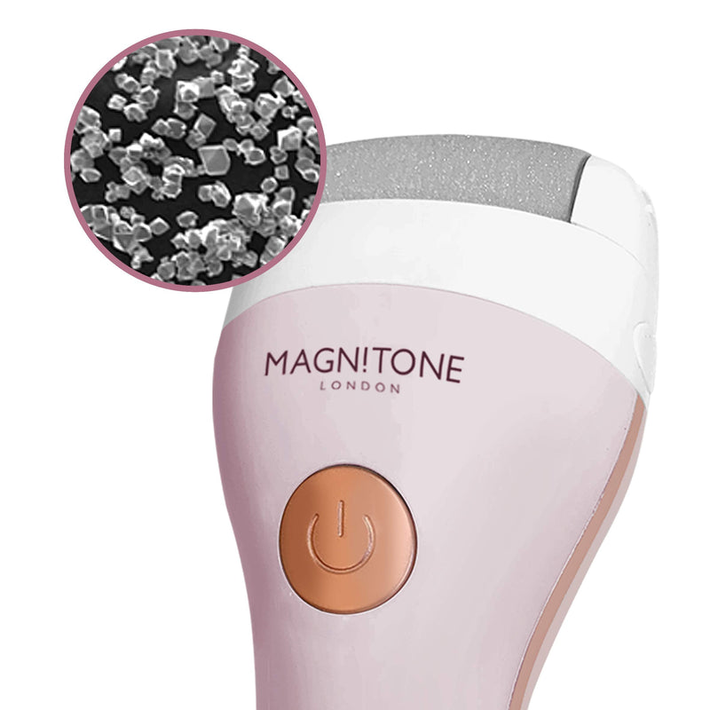 Magnitone Well Heeled 2 Rechargeable Express Pedicure System Electric Hard Skin Remover, Pink, 1 count - BeesActive Australia