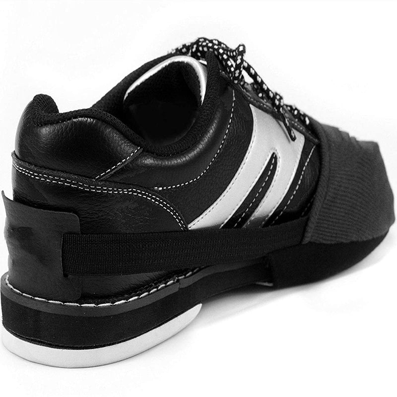 Bowling Shoe Slider，Bowling Shoe Cover 2 Pack / 1 Pair of Adjustable Sole Slide Covers | One Size Fits Most Bowling Shoes Men & Women | Elastic Band Creates Size Adaptations Black - BeesActive Australia