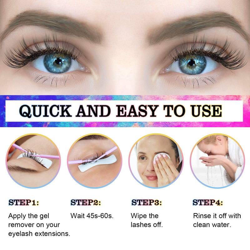 Crislashes Eyelash Extension Remover 20ml Clear Eyelash Glue Remover Eyelashes Extensions Glue Remover Gel Fast Dissolves Lash Extension Supplies Professional Use Gel Remover - BeesActive Australia