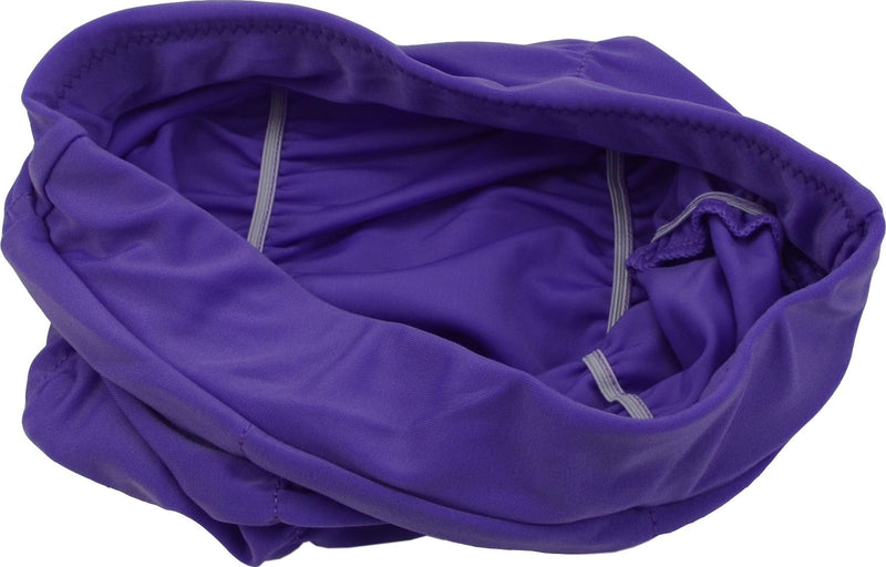[AUSTRALIA] - Swim Cap Long Hair Ear Wrap Waterproof Hat for Women and Men (Purple) 