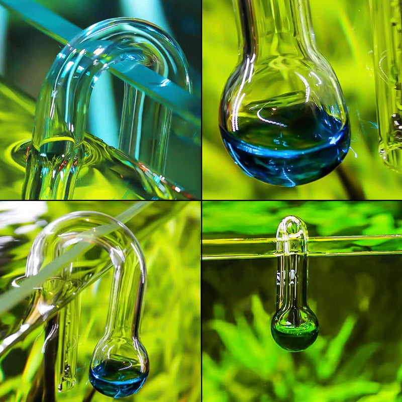 IAFVKAI Glass CO2 Drop Checker Aquarium Hang On CO2 Monitor CO2 Detector for Aquarium Planted Tank - BeesActive Australia